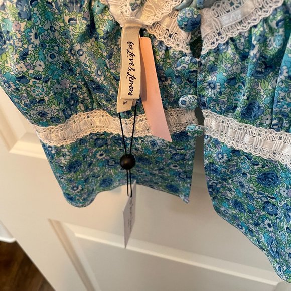 For Love & Lemons for Victoria’s Secret Alana Floral Top NWT tank cami sleep - Picture 7 of 11